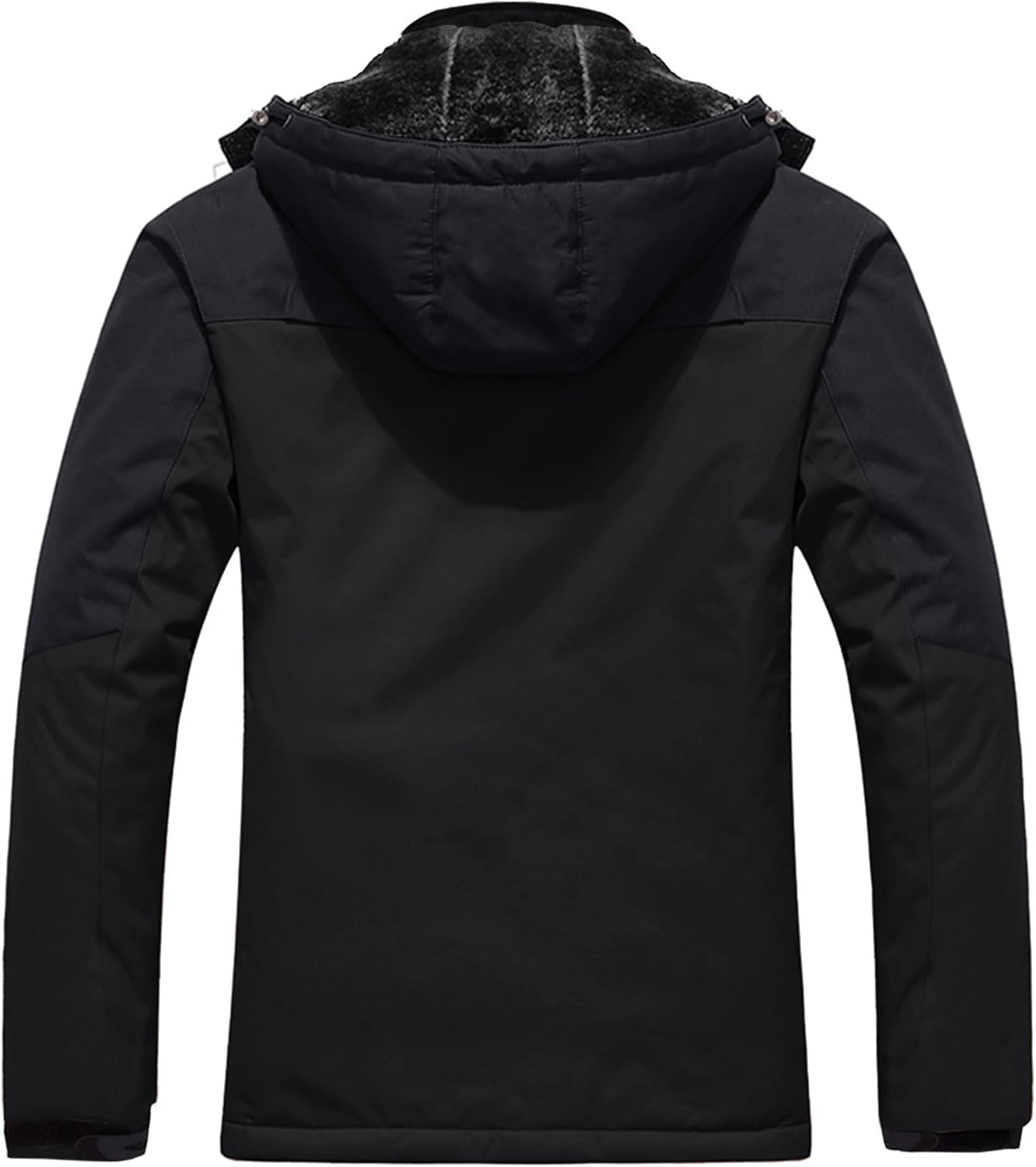Men'S Mountain Waterproof Ski Jacket Windproof Rain Jacket Winter Warm Hooded Coat